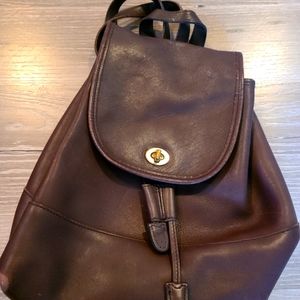 Vintage coach brown backpack